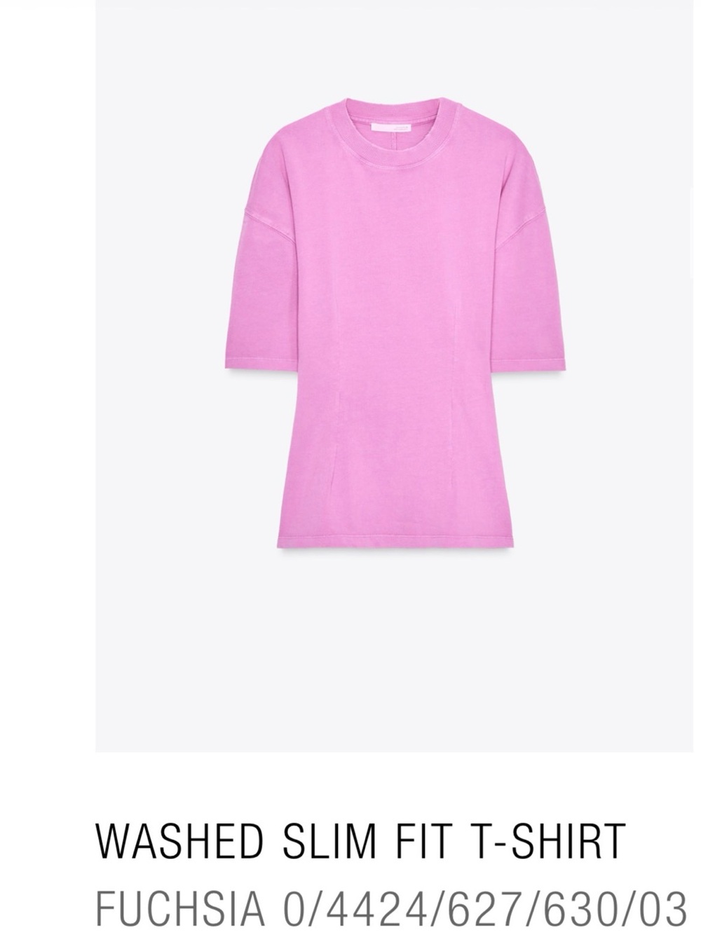 Zara Slim Fit T-Shirt - Fuchsia